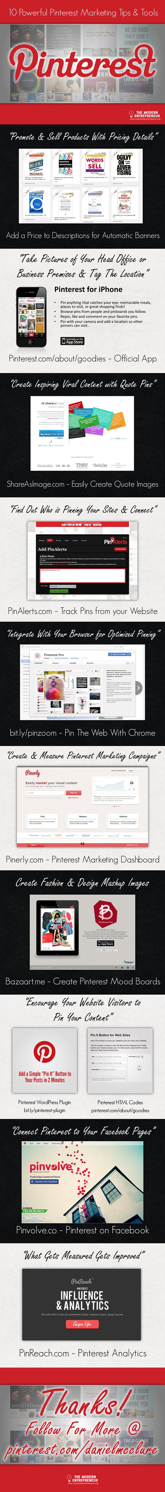 pinterest marketing tools infographic medium Pinterest Marketing Tools & Tips Infographic