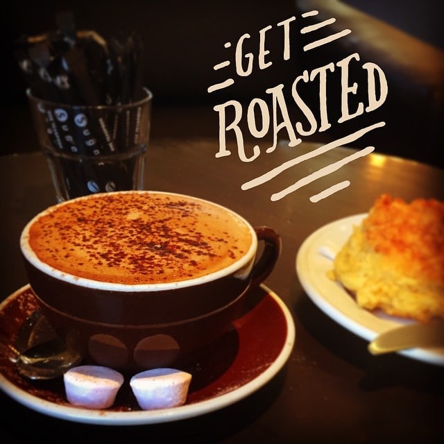 #Breakfast with #Over. #Mocha #coffee and #scones.