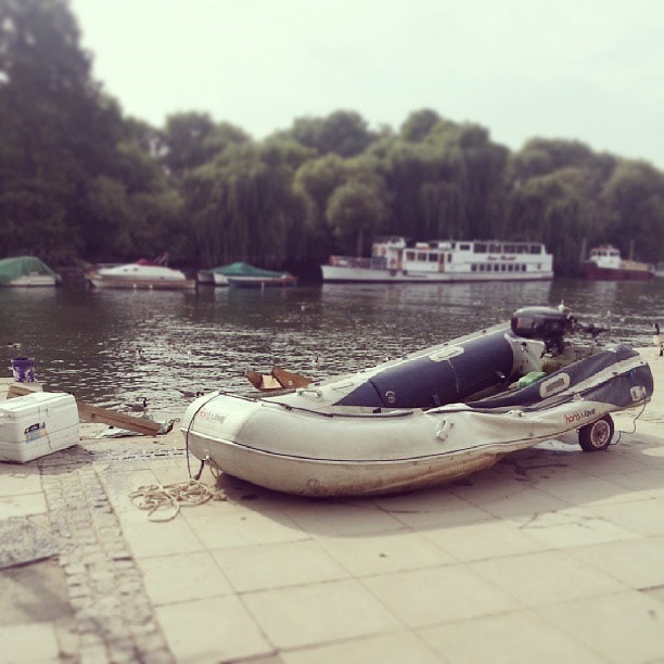 Deflated #boat in #Richmond