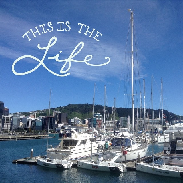 Discovered a new tool for adding text overlays to your images. Pretty cool and easy to use. This picture is from a #waterfront walk in #Wellington last week. #madewithOver @Over #creative #design #app | #Boats #BlueSky #ThisIsTheLife