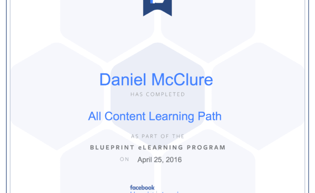 Facebook Blueprint Certificate