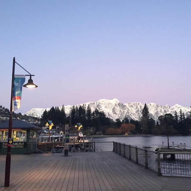 Goodbye #Queenstown #WinterFest. It was nice having you. 
#newzealand #mountains #lake #twilight