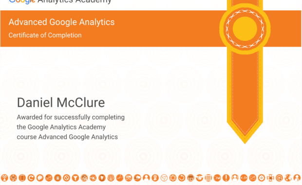 Advanced Google Analytics Certificate