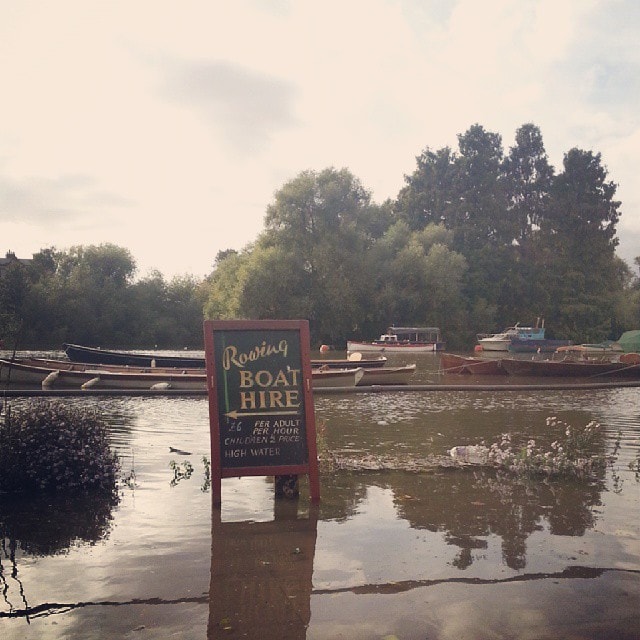 Might need to rake you up on that offer… #Boat Hire #River #Thames #HighTide