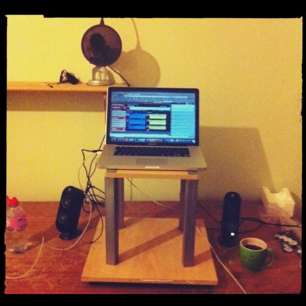 My new professionally altered stand up desk ;)