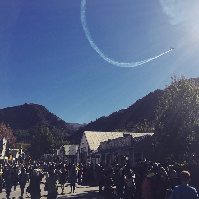 #Stunt #Plane at #Arrowtown #Autumn #Festival