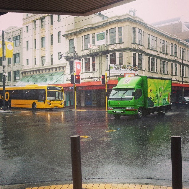 #Summer is coming to #Wellington. #V / #Bus in the #Rain