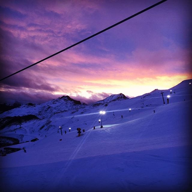 #Sunset at #CoronetPeak #NightSki. 
#GoPro #Ski #Skiing #SnowBoard #Snowboarding #Queenstown #Otago #Mountains #Clouds #Corona #FromWhereYoudRatherBe