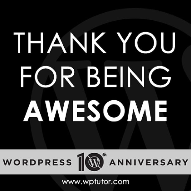 Thanks #WordPress!