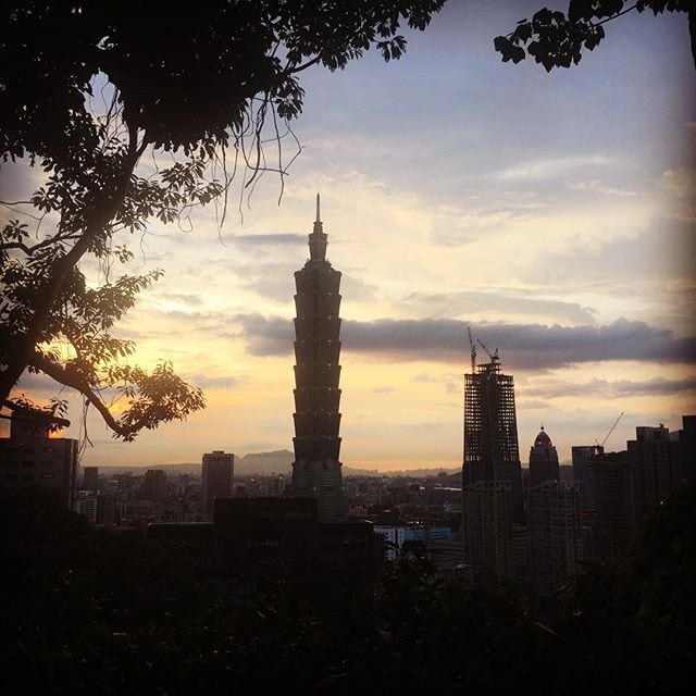 The Sun Sets Over Taipei