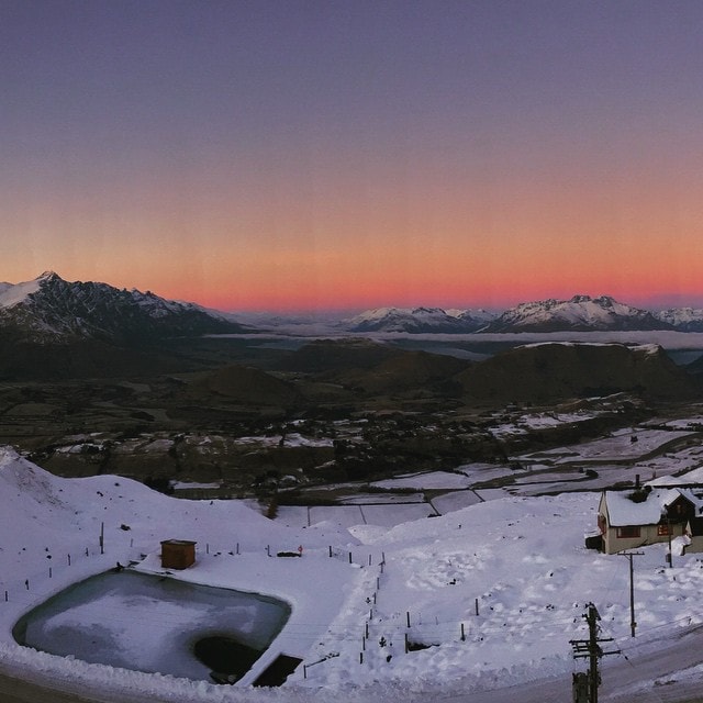 View from #CoronetPeak #BaseCamp, #Queenstown #NewZealand