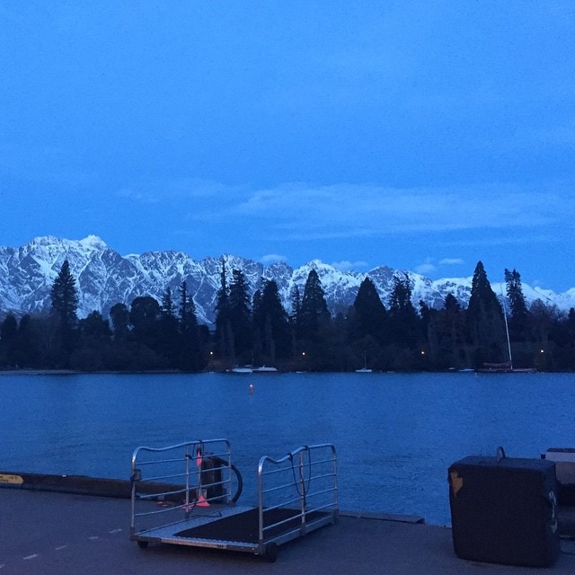 View of @TheRemarkables from #SteamersWharf #LakeWakatipu, #Queenstown #NewZealand. #NoFilter