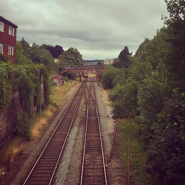 You know you’re back in Britain.

#England #UK #Trains #Track #Bridge #Grey #Overcast #Trees #Devon #Exeter